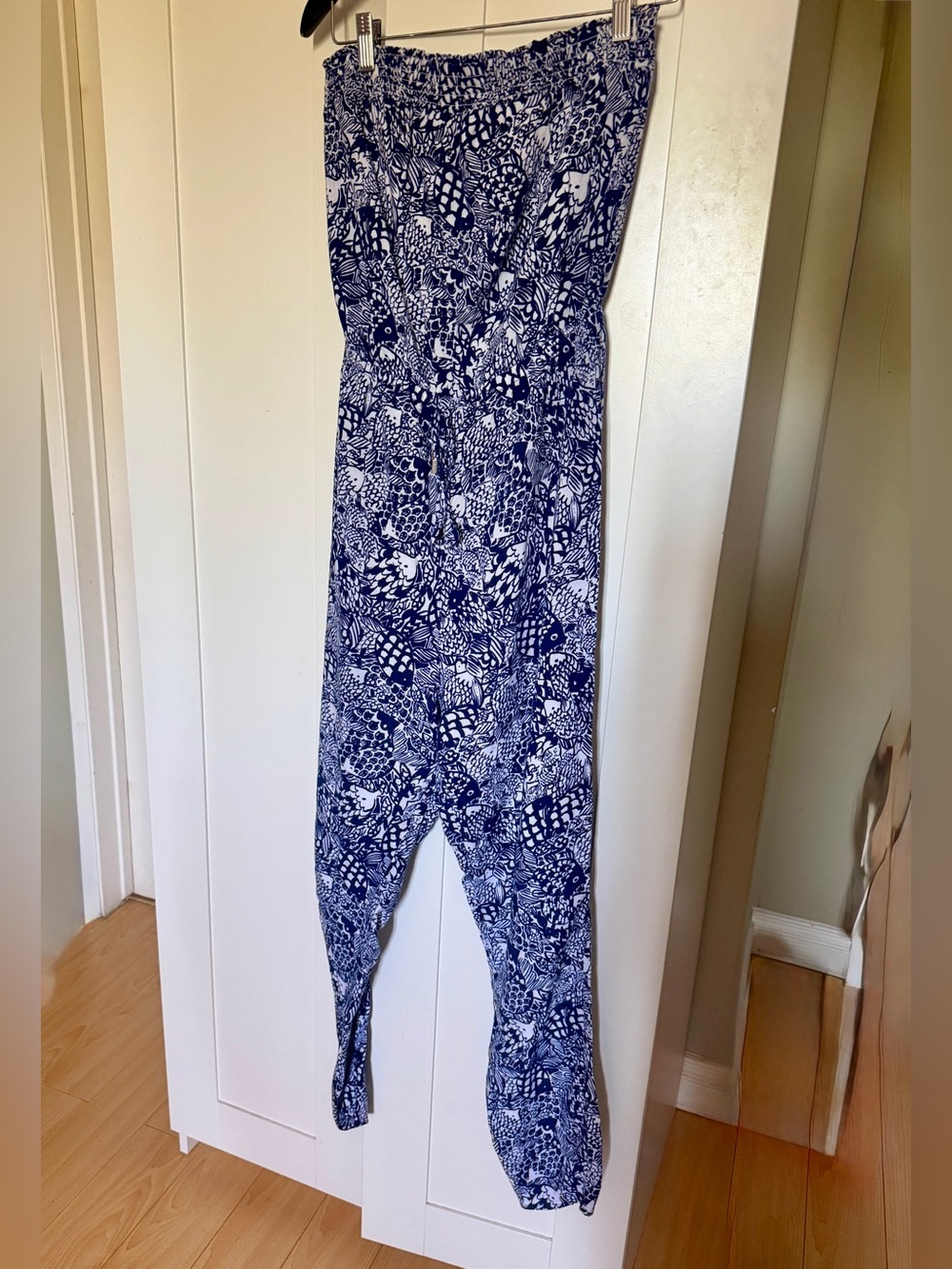 Lilly Pulitzer Navy & White Printed Kids One-Piece
